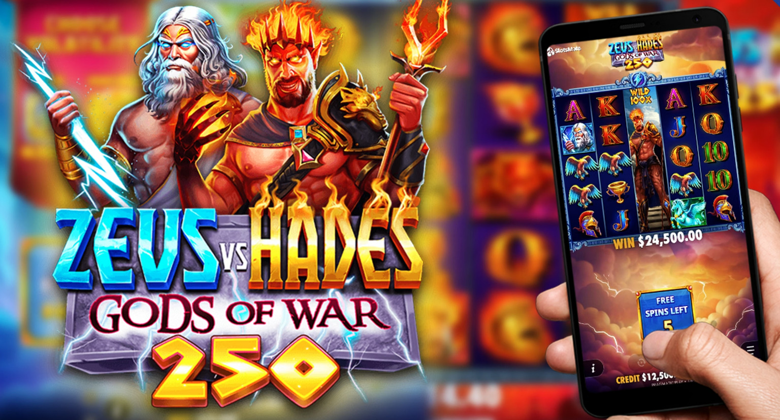 Zeus vs Hades - Gods of War 250 slot at Sneket Casino — 50 free spins via our link